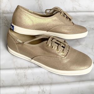 Metallic Gold Keds